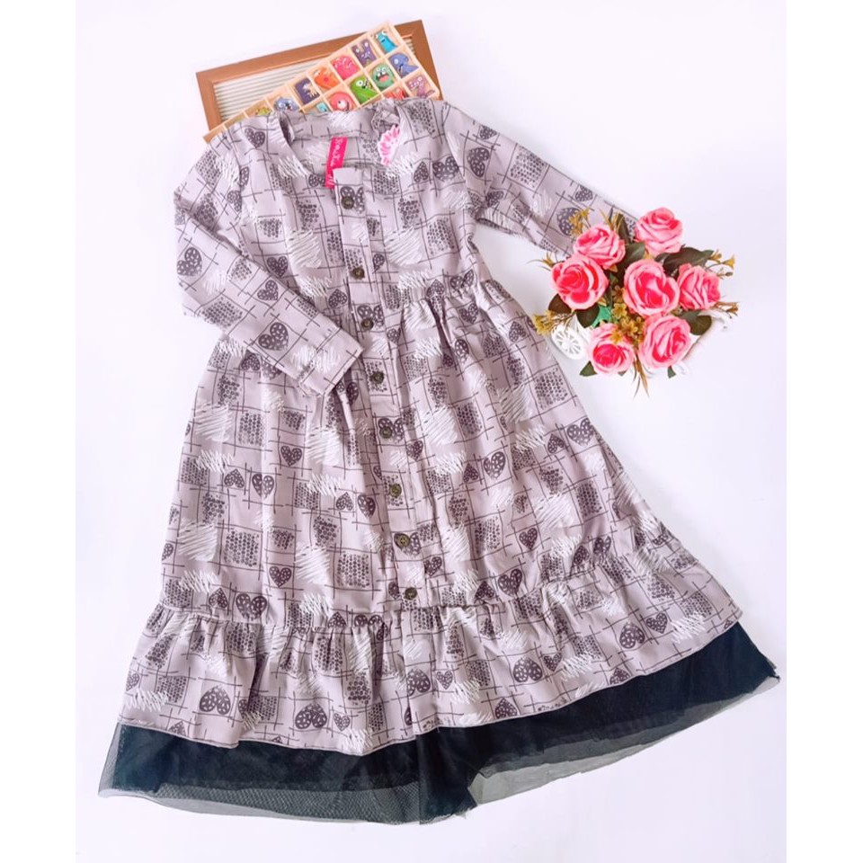 GAMIS Anak MONALLISA TUTU size 2-5 tahun BY FLOWERS KIDS