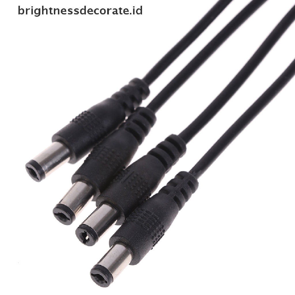 1 Dc Female Ke 2 / 3 / 4 Male Plug Power Cord Adapter Konektor Splitter