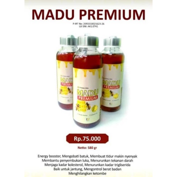 madu asli premium/madu hutan fiyanu pro