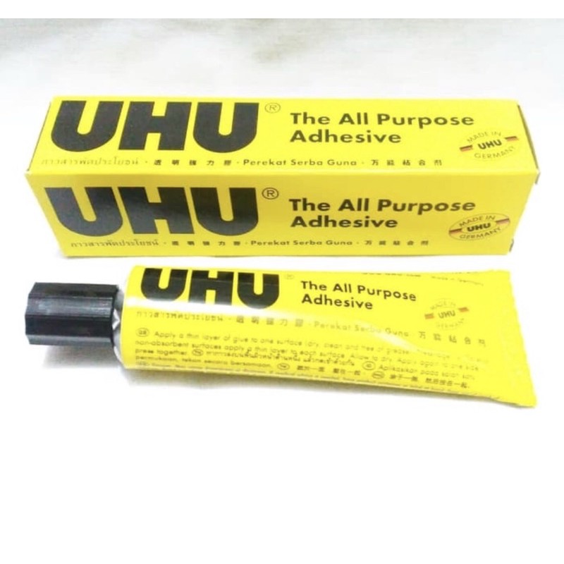 

UHU THE ALL PURPOSE ADHESIVE 35ml / LEM CAIR UHU 35 ML SEBAGUNA 100 % PRODUK ORIGINAL