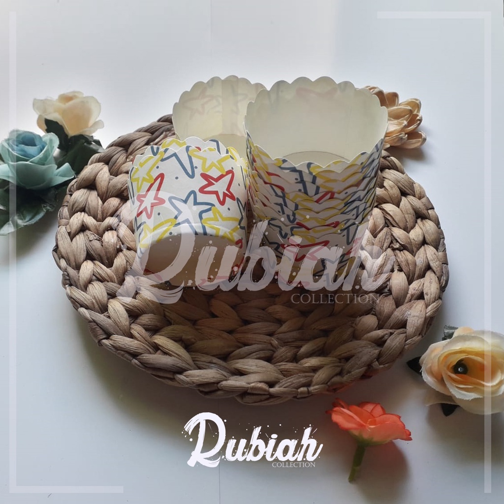 cup kertas muffin S star yellow / cupcake / cup kue