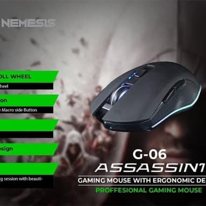 Mouse / mouse gaming nyk assassin G-06 / mouse gaming nyk G06 assassin