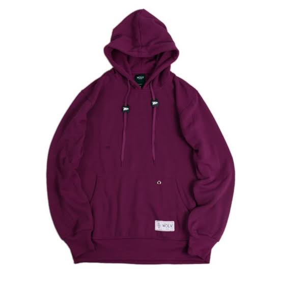 HOODIE POLOS SWEATER PRIA DAN WANITA BURGUNDY