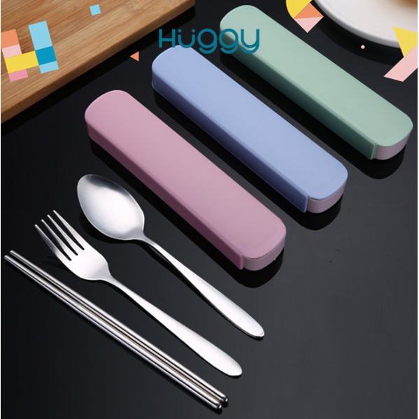 Set Alat Makan Sendok Garpu Sumpit Stainless Steel Tebal Termurah