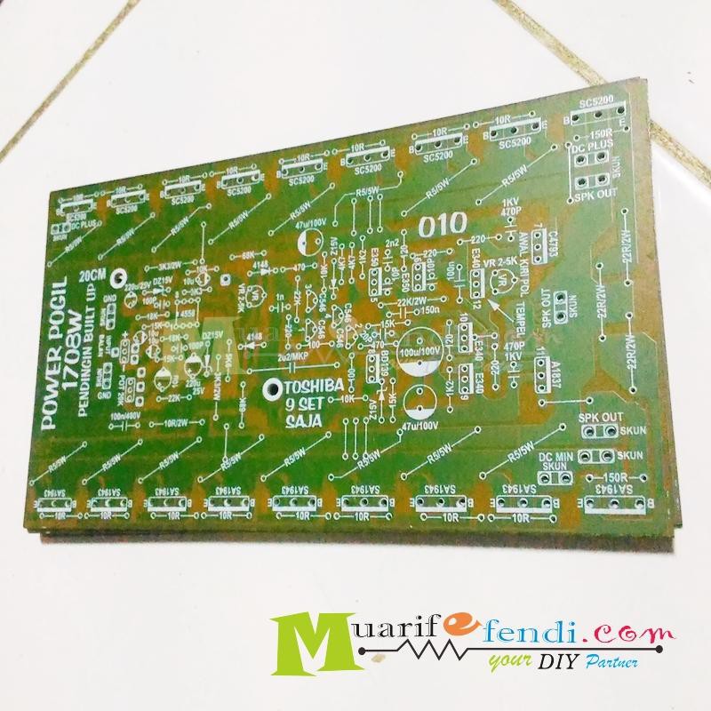 PCB Power Amplifier 1000Watt input balance dan non balance POGIL