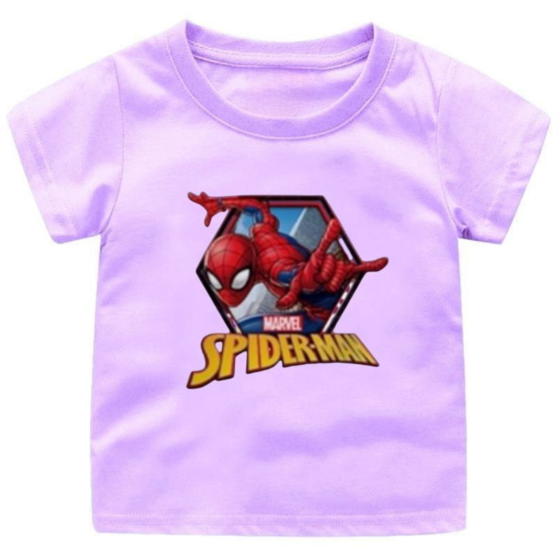 KAOS ANAK (SPIDERMAN) CEWEK-COWOK 1-12TAHUN FASHION ANAK TERBARU