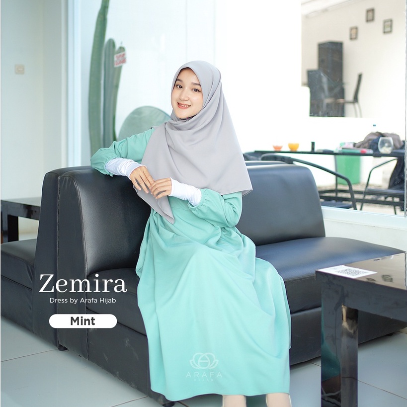 ZEMIRA DRESS BY ARAFA HIJAB - GAMIS ARAFA HIJAB - GAMIS MURAH - GAMIS POLOS