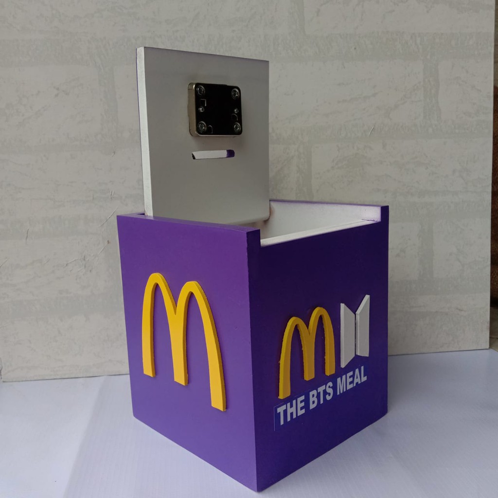 LIMITED EDITION BTS MEAL, Celengan Target, Logo timbul 3D, Celengan Unik, Celengan BTS, Celengan.-2