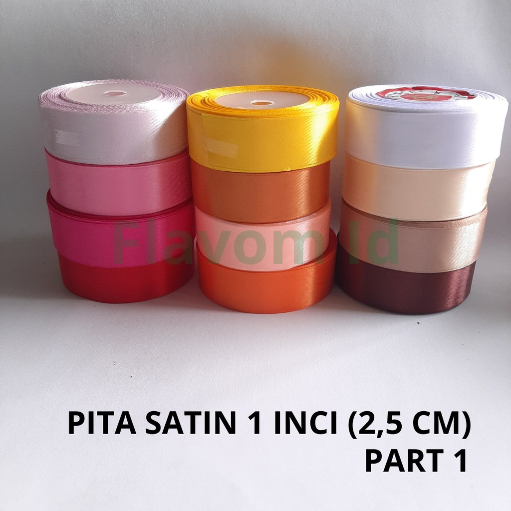 

Pita Satin 1 Inci (2,5 cm) Ecer Per Meter [Part 1]