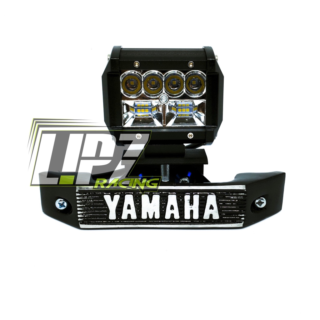 LAMPU DEPAN RX-KING LED FULL SET BREKET MODEL CR-4763 LED 10 PEARL BAHAN BESI ALUMINIUM