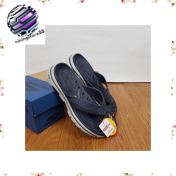 Sandal sendal pria Skechers Men's GogaMax Flip JepitSketchers SW32