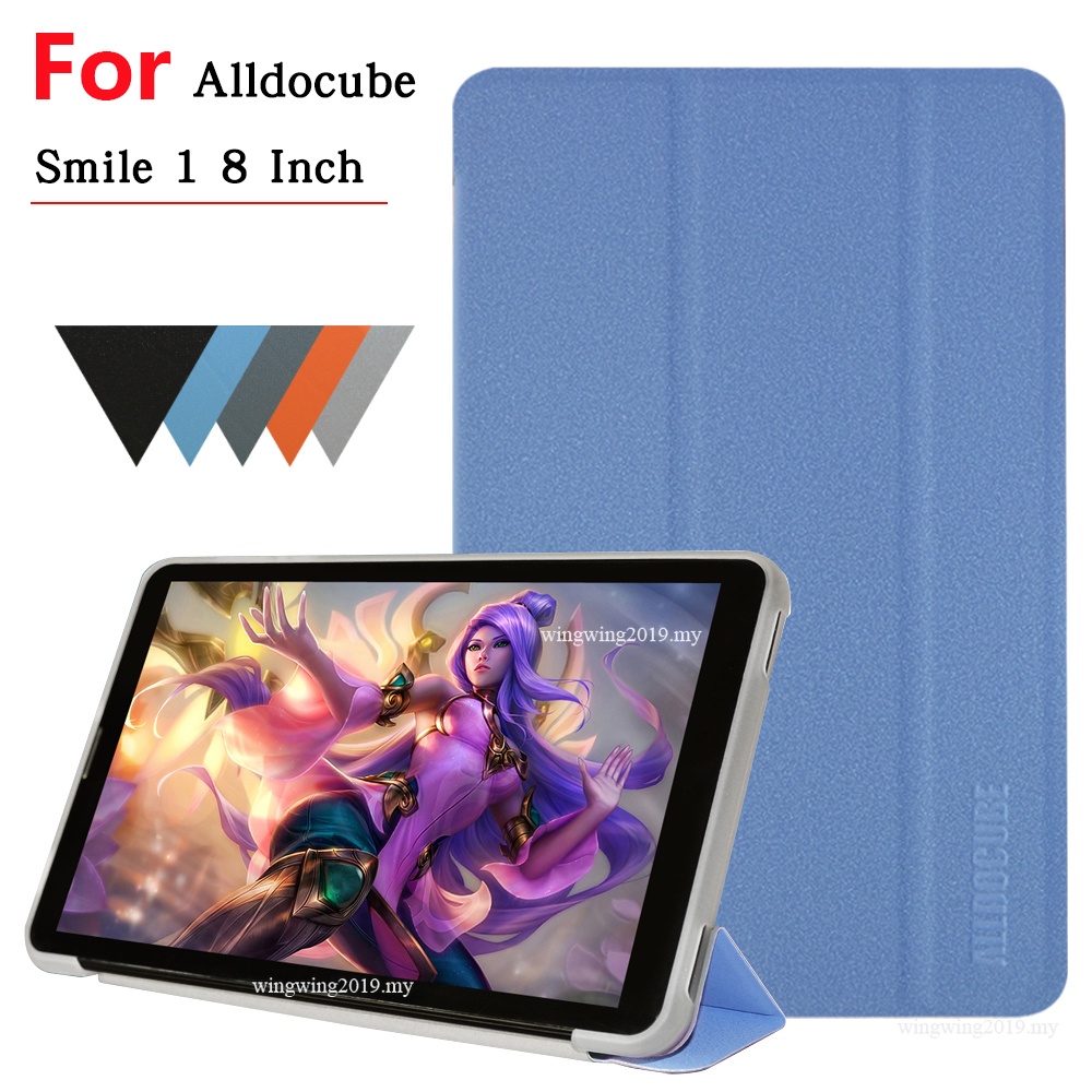 Flip Case Tablet Bahan Kulit Untuk ALLDOCUBE Smile 1 8.0 inch T802 Smile1