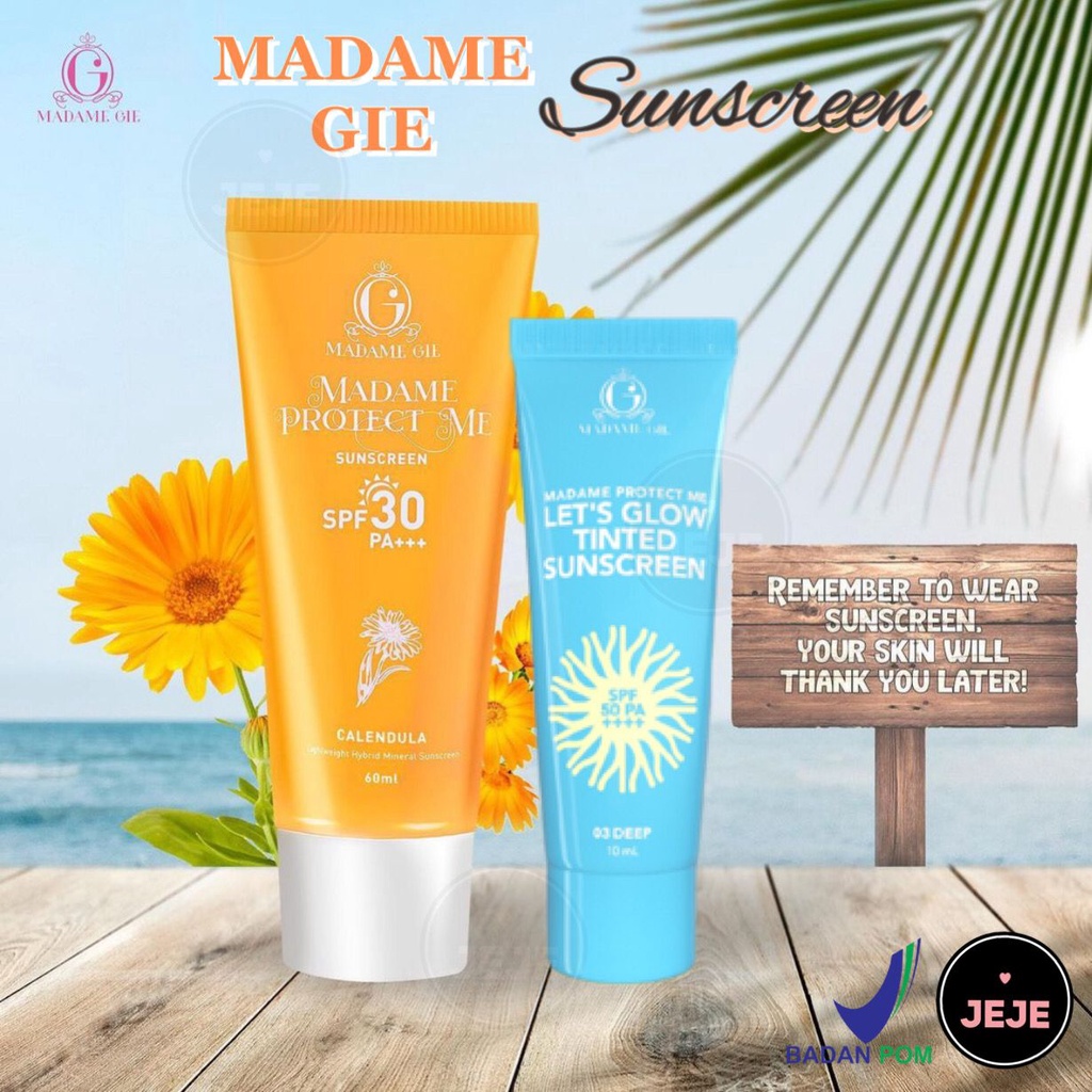 Madame Gie Madame Protect Me Sunscreen SPF 30 / Tinted SPF 50 | with Calendula