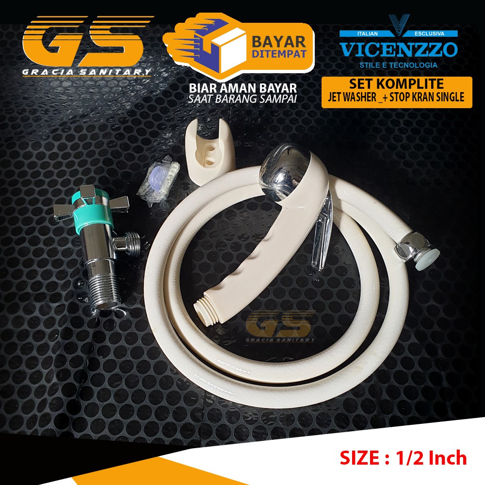 Jet Shower Toilet Washer / Jet Washer + Stop Kran Vicenzzo 2630 Jet Washer 129