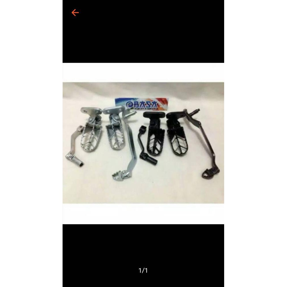 Footstep Depan + Blkng 1set KLX
