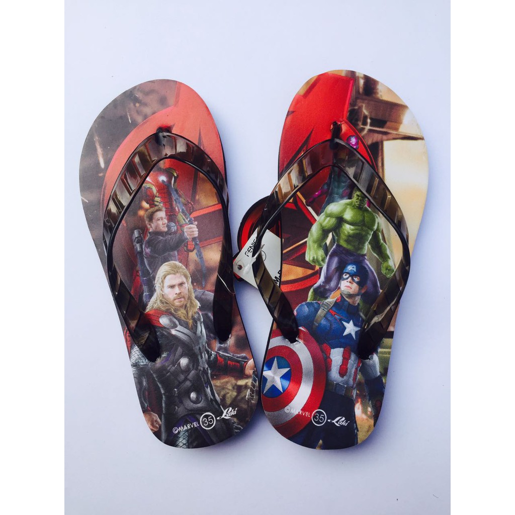 Sandal Jepit Anak Kids Boys Slipper Avengerss 31-35 Good Quality