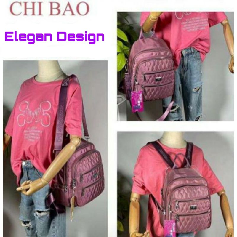 ORIGINAL Tas Ransel Chibao 3 Fungsi IMPORT KOREA Tebal Anti Air Elegan Design Terbaru Best Seller