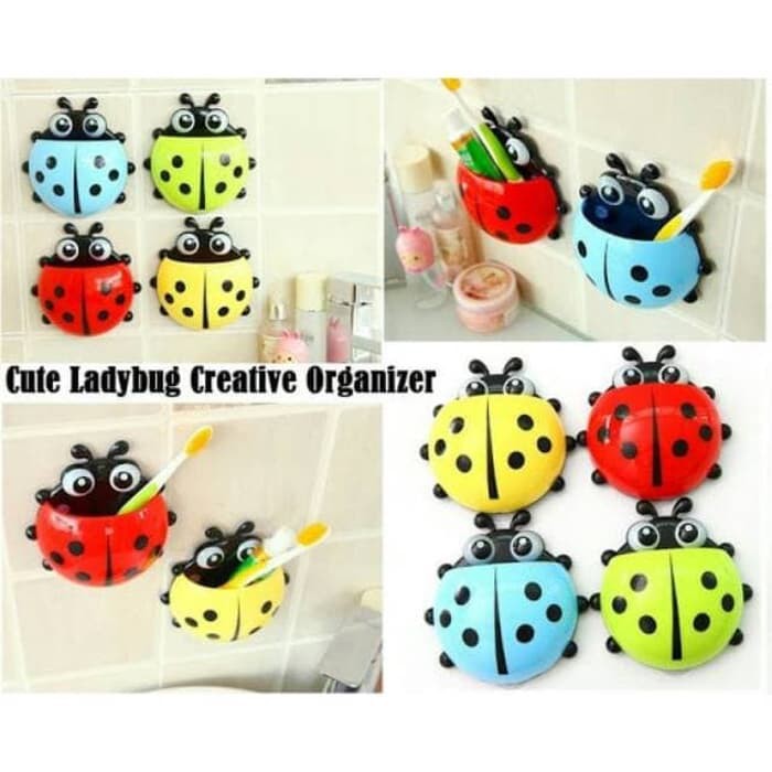 Lady Bug Kumbang Tempat sikat gigi Odol / Lady bug kumbang Multifungsi