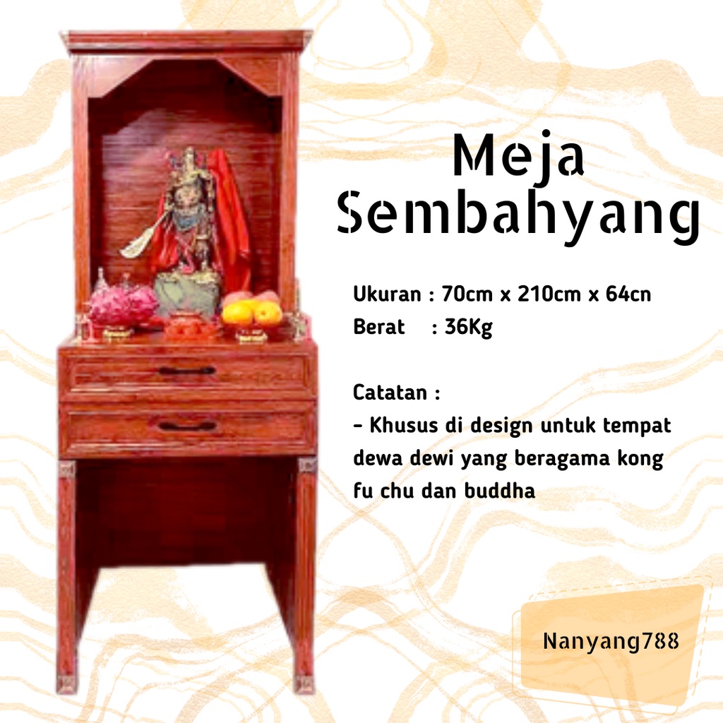 Jual TEMPAT SEMBAHYANG/MEJA SEMBAHYANG ALUMINIUM/ALAT SEMBAHYANG