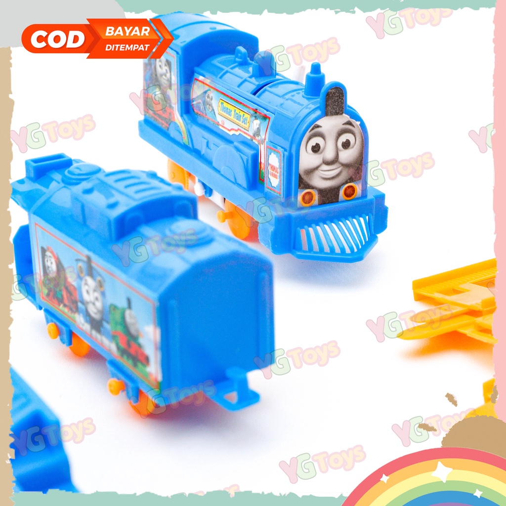 YGtoys Mainan Anak Rel Kereta Api Karakter Train Play Set