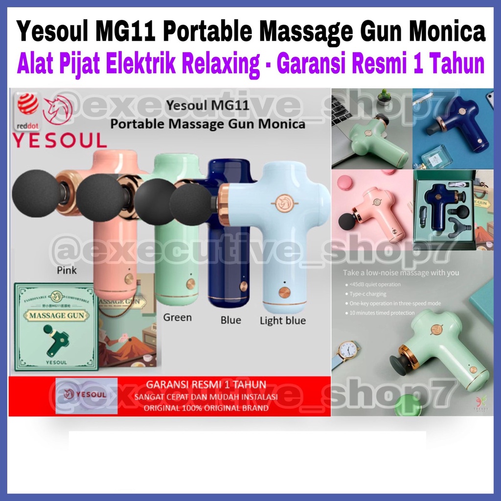 Yesoul MG11 Portable Massage Gun Monica - Alat Pijat Elektrik Relaxing