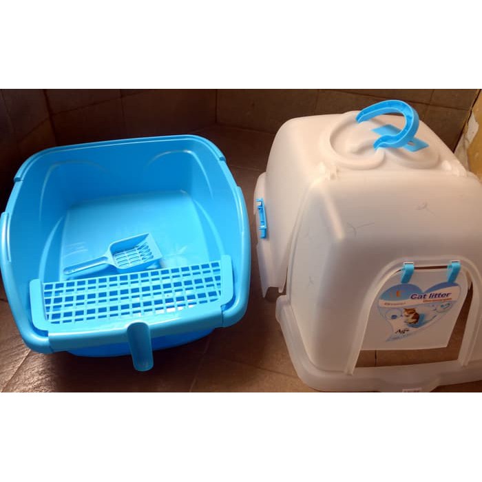 Pet Toilet Cat Liter Box Blue BML600B