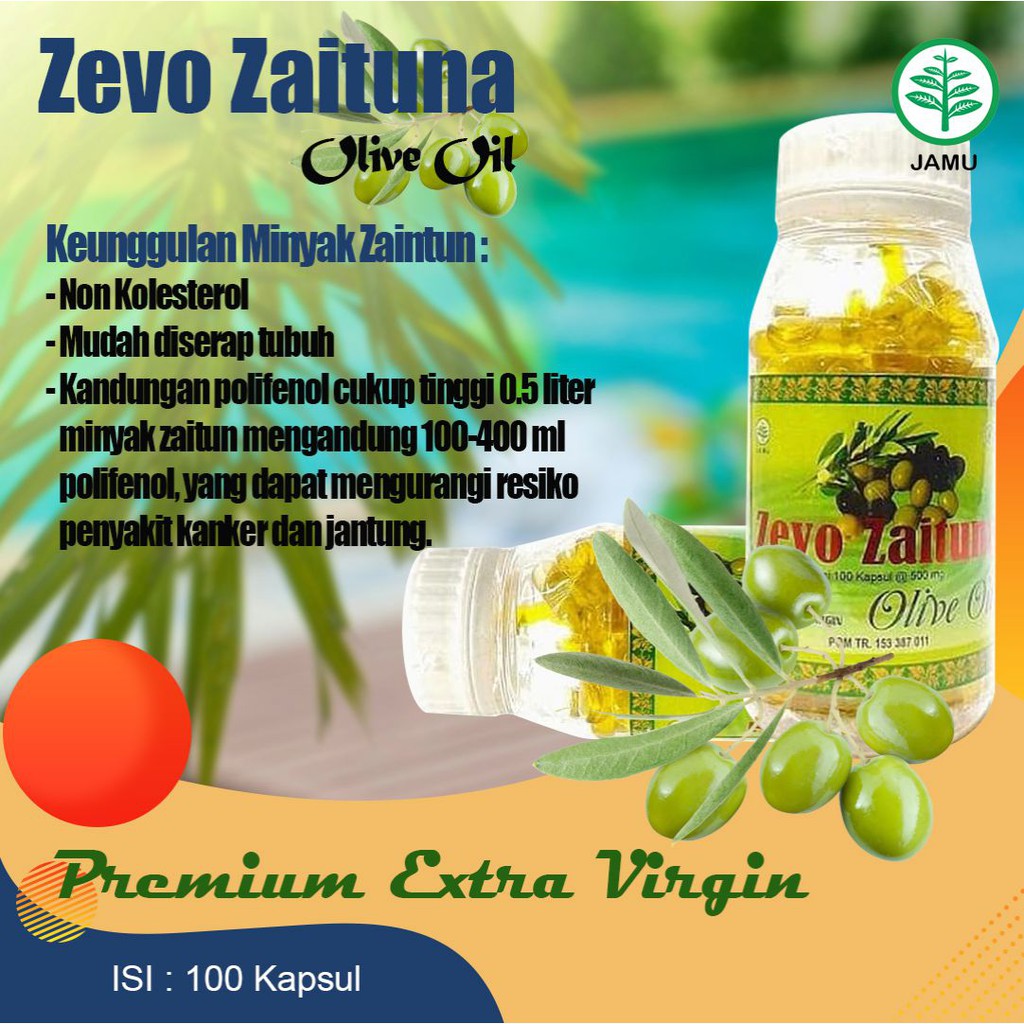 Zevo Zaituna Minyak Zaitun Extra Virgin 100 Kapsul Bukan Le Riche