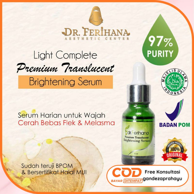 dr. Ferihana - Serum /Serum Translucent/Serum wajah /Serum Flek /Serum Flek hitam /Serum mencerahkan