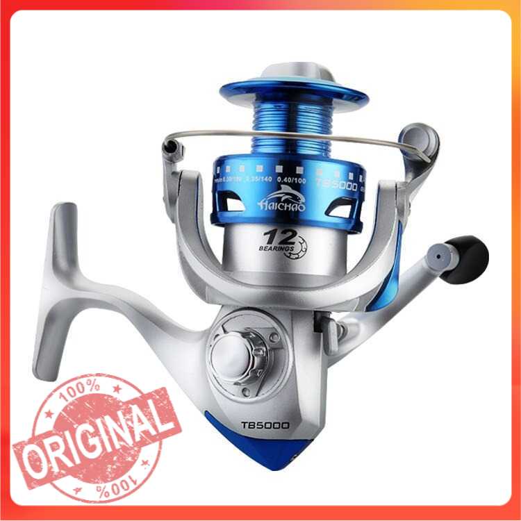 ORIGINAL Haichou Reel Katrol Kerekan Rill Pancing Fishing Reel Katrol Kerekan Rill 12 Ball Bearing