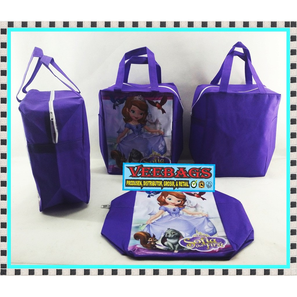 Tas Ultah, Tas Ulang Tahun, Goodie Bag, Perlengkapan Ulang tahun, Tas Ultah Karakter Princes-2