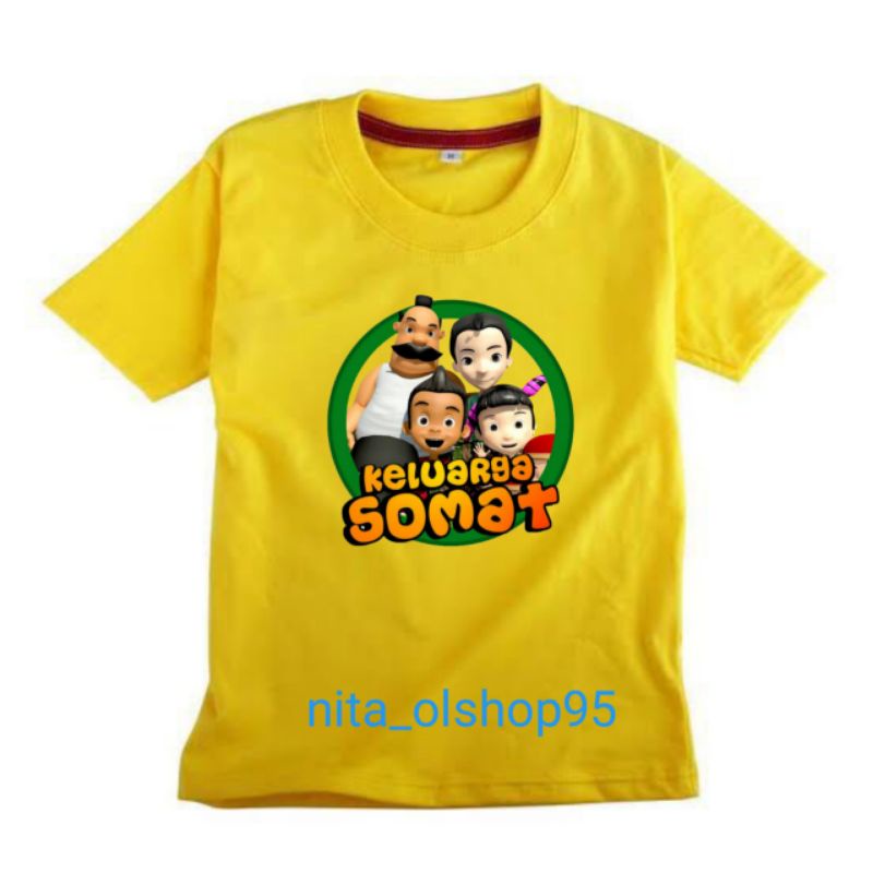 baju keluarga somat kaos gambar kartun