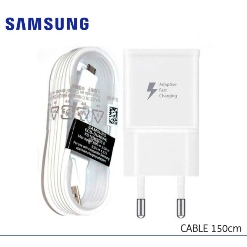 Charger Casan Fast Charging Samsung Galaxy S6 S7 Edge Note 4 5 Original