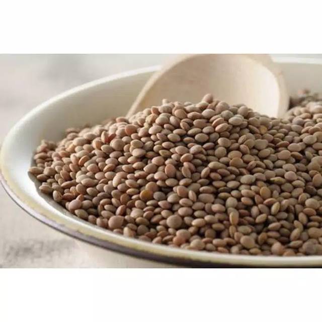 Kacang lentil coklat - Natural brown whole lentils 500 gram