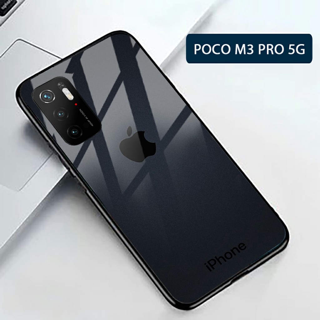 Softcase Glass Xiaomi Poco M3 Pro 5G Xiaomi Redmi Note 10 5G [G124] - Softcase Mirror - Softcase Kac
