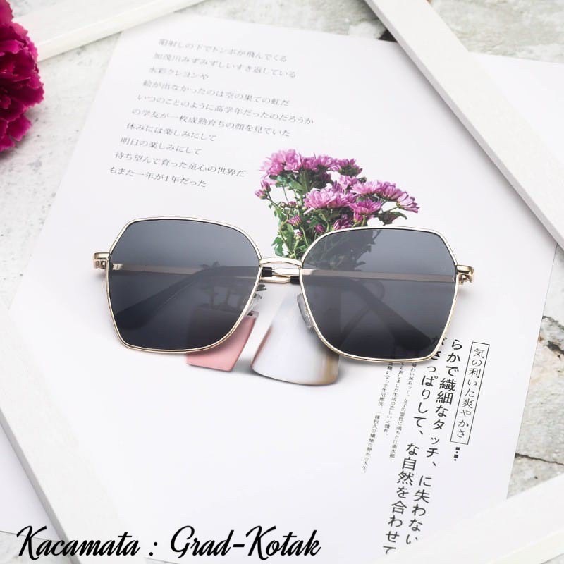 kacamata fashion hitam warna grad kotak kacamata gradasi warna fashion premium grad kacamata glasses