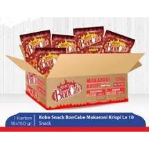 

Makaroni BonCabe level 10 1 Dus/karton isi 16 pcs Jumbo pack 150gr Krispi snack kobe hot crispy