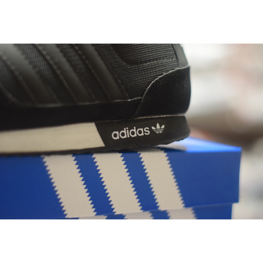 SEPATU SEKOLAH ADIDAS HITAM ALAS PUTIH