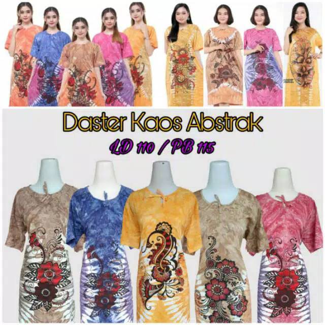 Daster abstrak warna