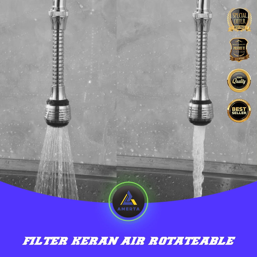Filter Keran Air Aerator Water Saving Tap 360 Rotatable 15 cm