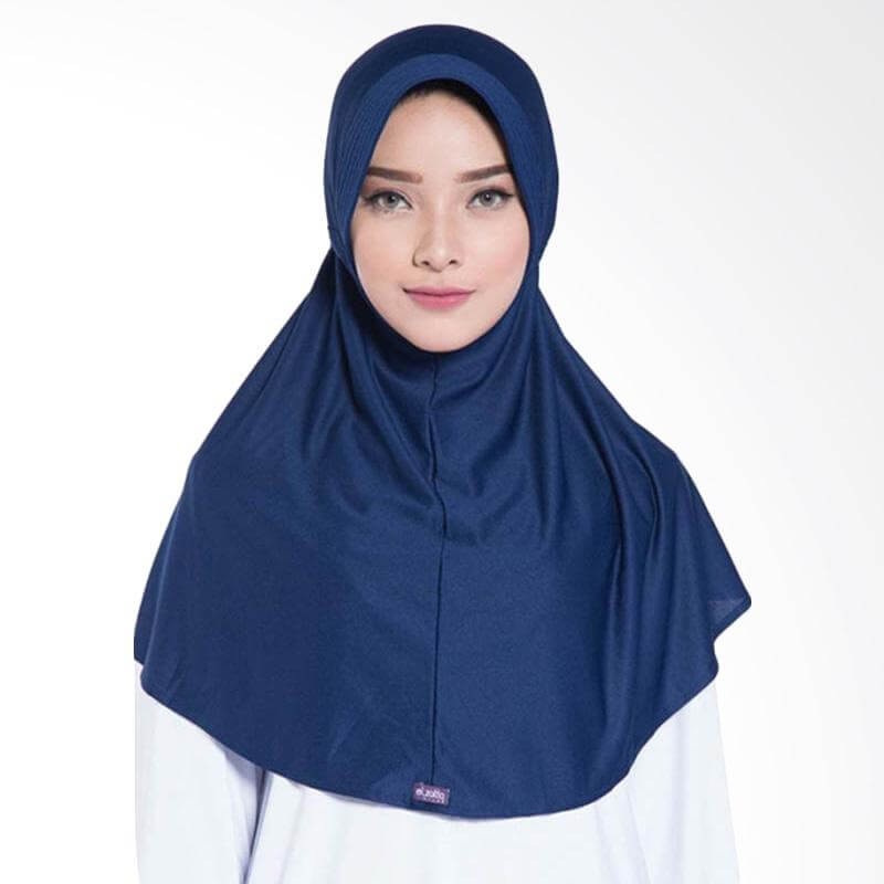 Promo Elzatta Hijab / Hijab / Hijab Instan / Bergo / Elzatta Basic / E001 NAVY Murah