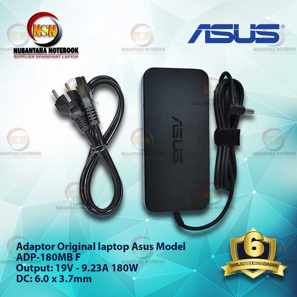 Adaptor Original ASUS 19V 9.23A 9.32A SOAP DC 6.0 x 3.7mm