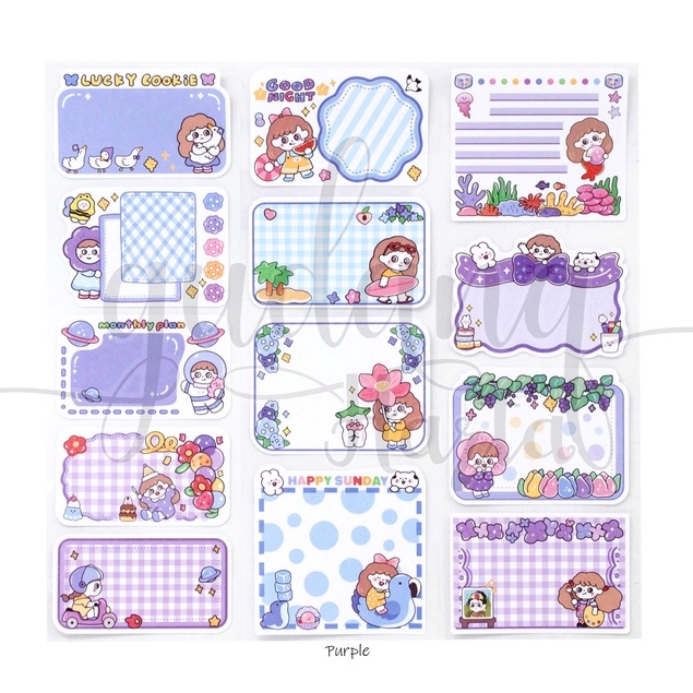 

GCC Sticky Notes 3 IN 1 Cute Scrapbook Notes Cewek Lucu DIY GCC 301478