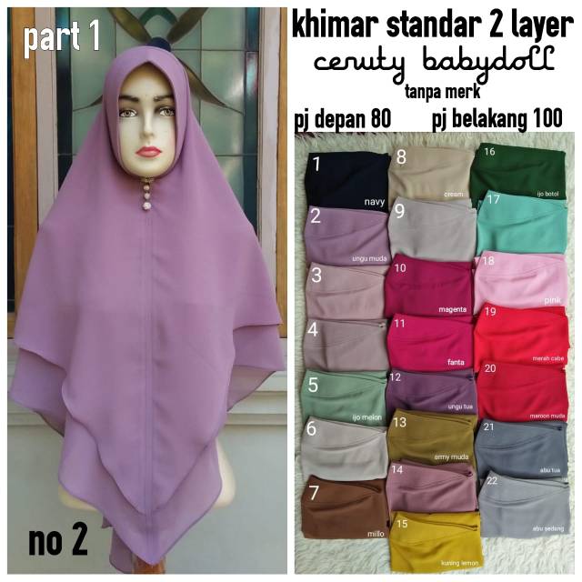 Khimar 2 layer