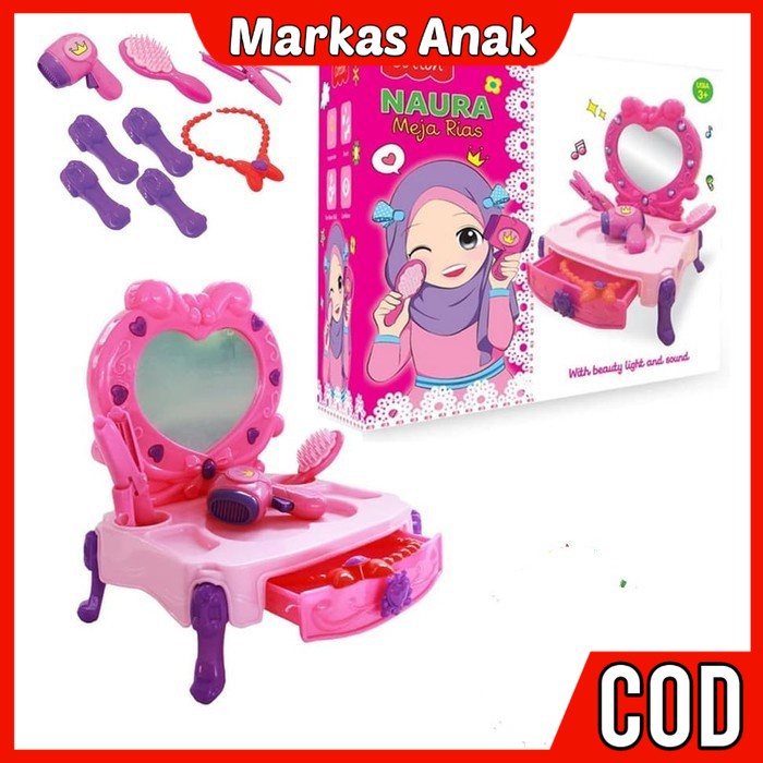 Mainan Anak Anak Umur 3 4 5 6 Tahun Rumah Meja Alatke upkeUp mekap Dandan Dandanan salon salonan Kos