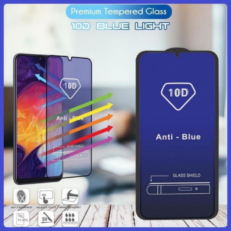 Tempered Glass Anti Blue Light Samsung M10 M10s M20 M20s M30 M30s M40 M50 M11 M12 M21 M21s M31 M31s M51 M01 M01s M02 M02s Tempered Glass Anti Radiasi Full Layar