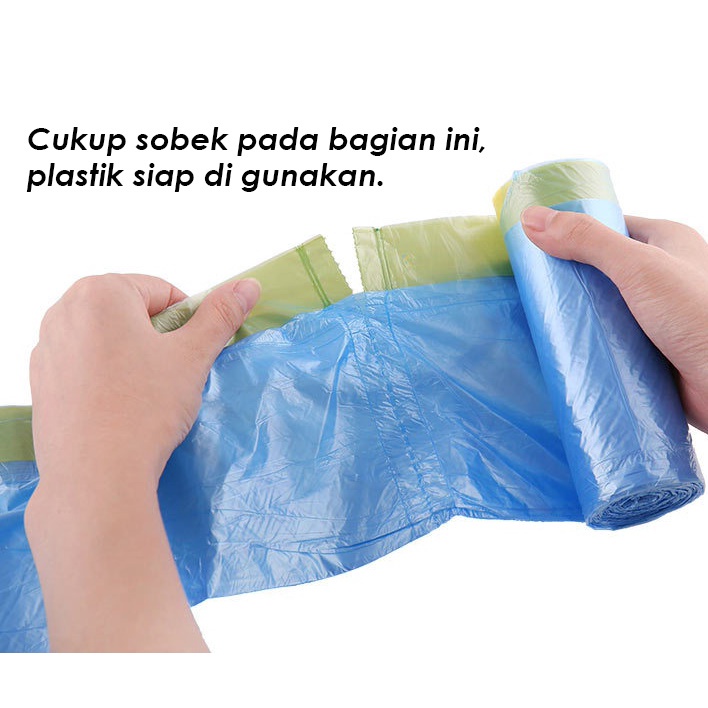 Kantong Plastik Sampah Roll Gulung Isi 15 Lembar