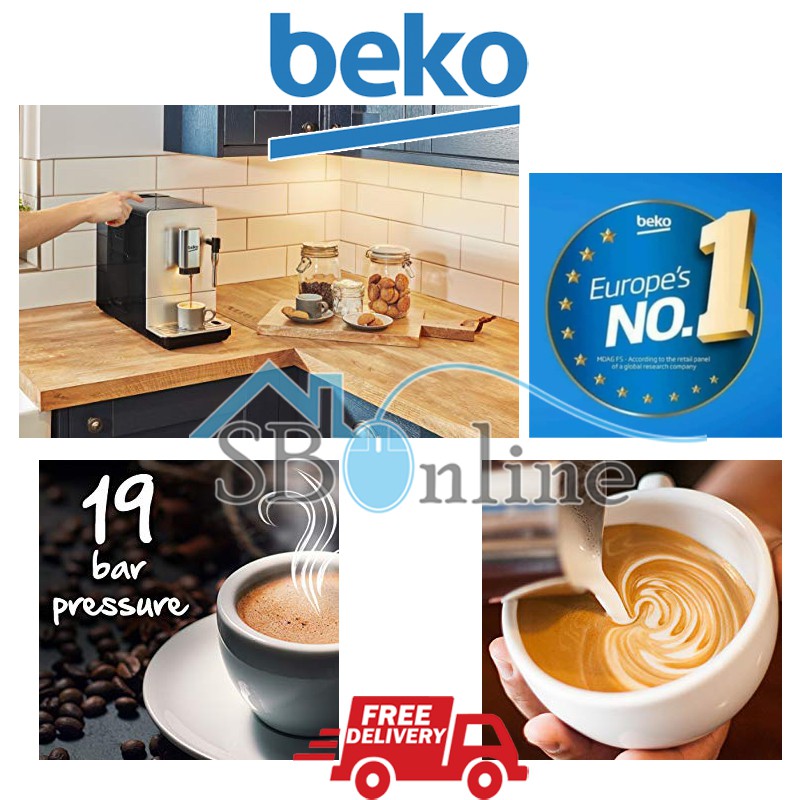 Full Automatic Espresso-Capuccino Machine BEKO CEG5311X- 19 BAR