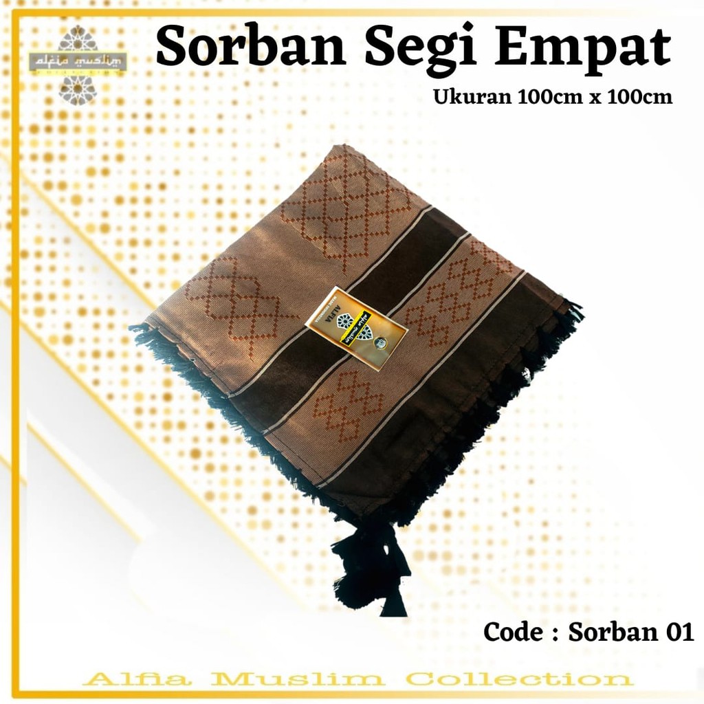 Sorban Segi Empat Code  01 Sorban Haji Rombe Termurah