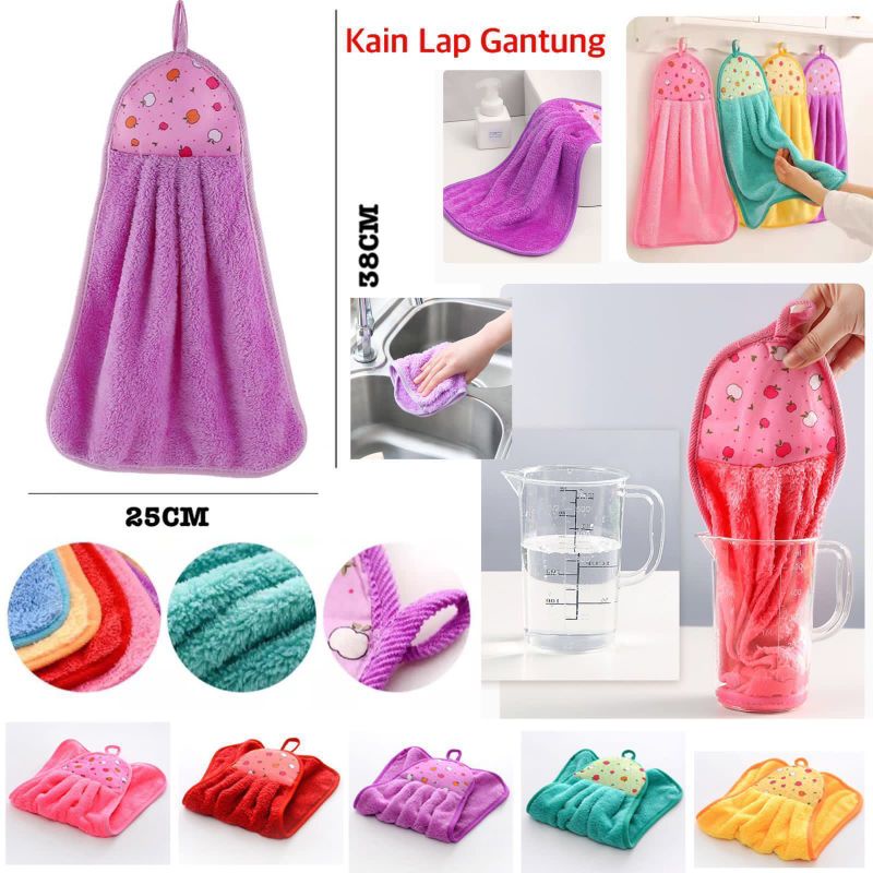 KAIN LAP TANGAN GANTUNG KAIN LAP GANTUNG SERBA GUNA LAP TANGAN - PELANGI ACCESORIES 88