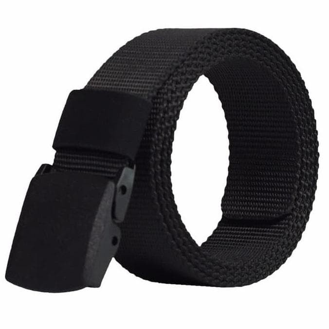 Ikat Pinggang Pria Canvas Kain Nylon Men Belt Nylon Canvas Anti Metal Detector